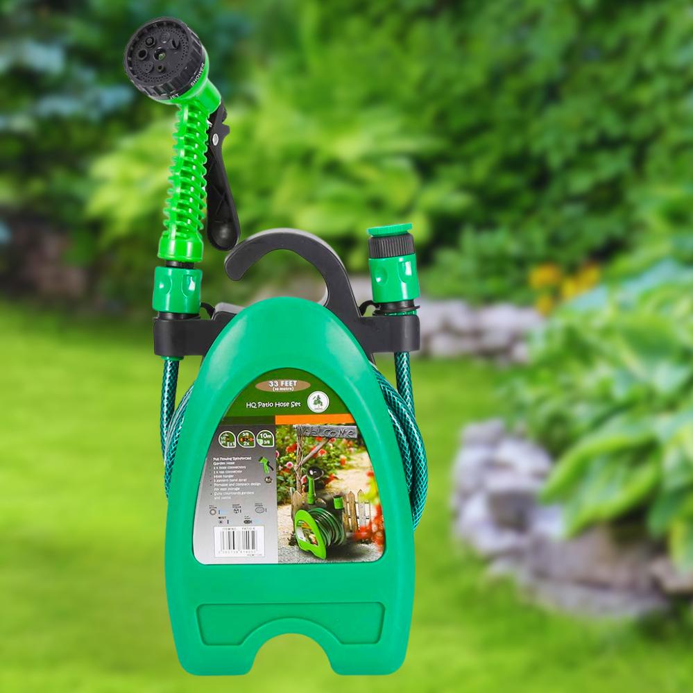 Шланг для полива Hose Reel Set с катушкой и распылителем с 7 режимами 10 м Зеленый (120.1758) - фото 6