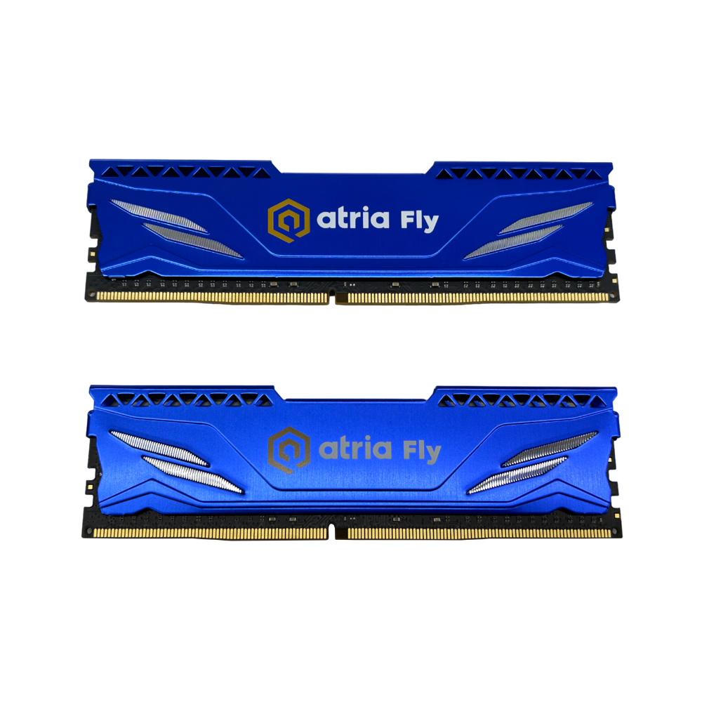 Оперативна пам'ять Atria Fly Blue UAT42666CL19BLK2/32 DDR4/32 Gb/2666 МГц для настільних ПК (586678) - фото 1