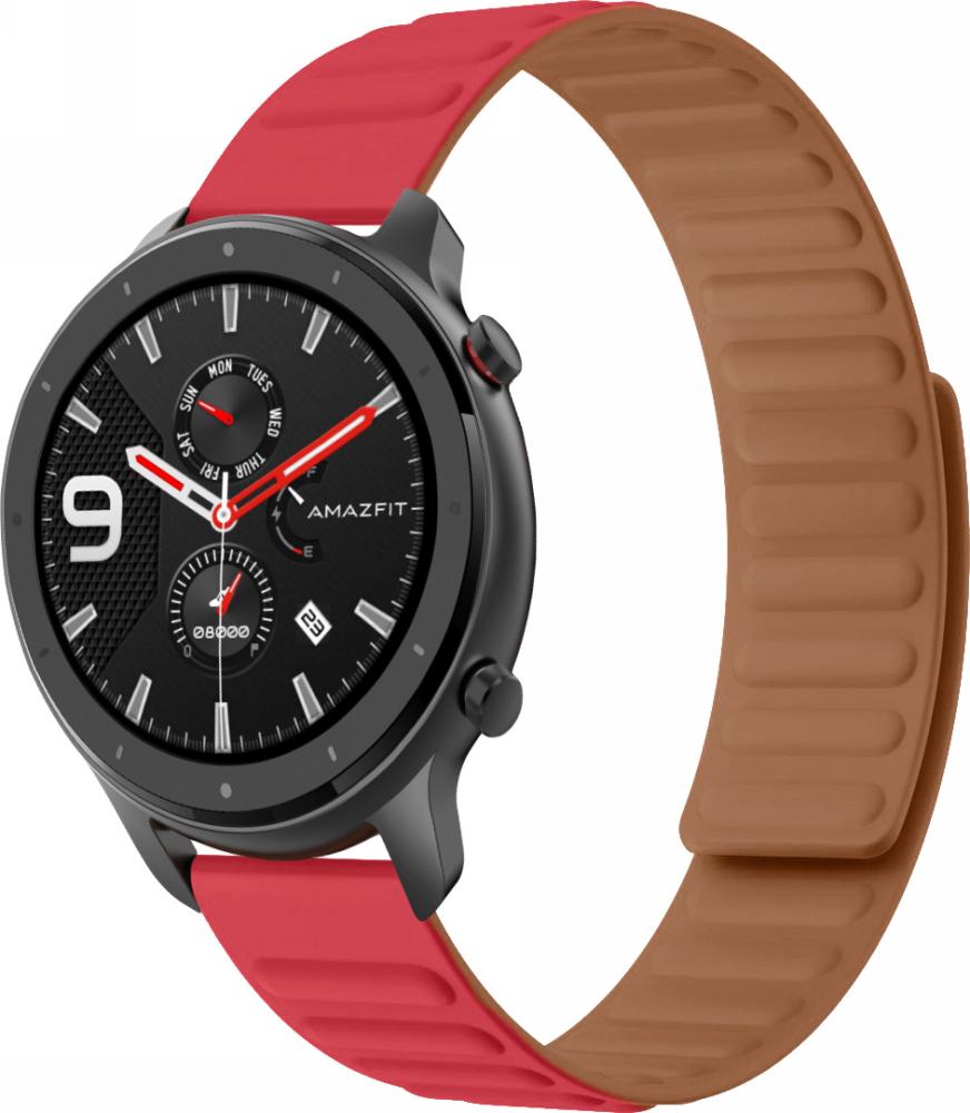Ремінець Magneter для Amazfit GTR 47mm Red (26641-2D)