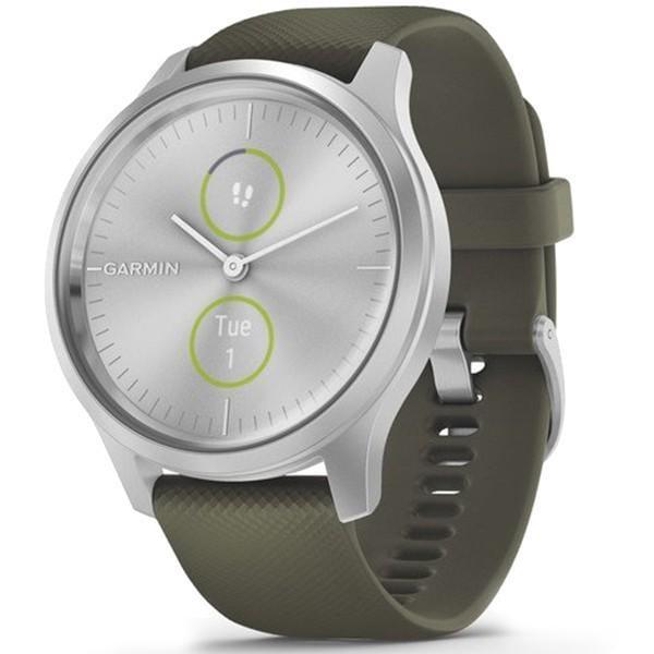 Фитнес-часы Garmin vivomove Style Silver/Moss Green (010-02240-21)