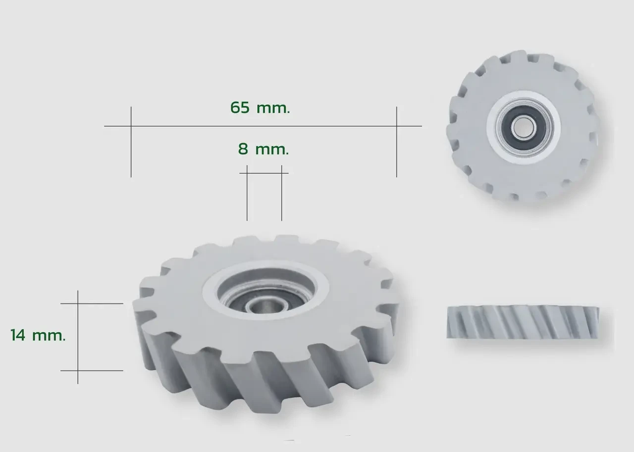 Ролик прижимний кромкооблицювального верстата FILATO NANXING 65x8х14 мм - фото 2