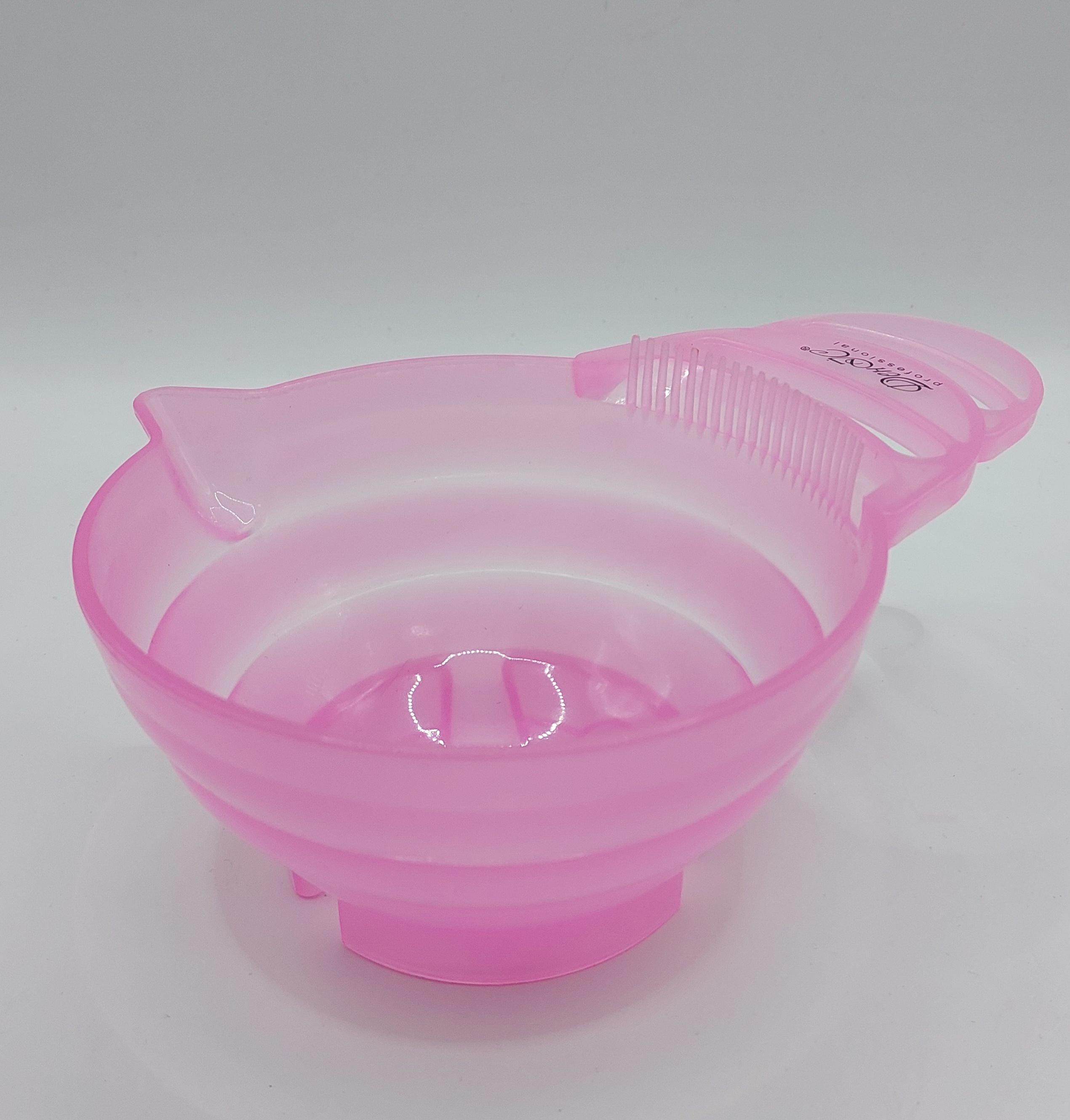 Миска для фарбування волосся ДенІС professional Люкс з гребенем Рожевий (2401145579) - фото 3