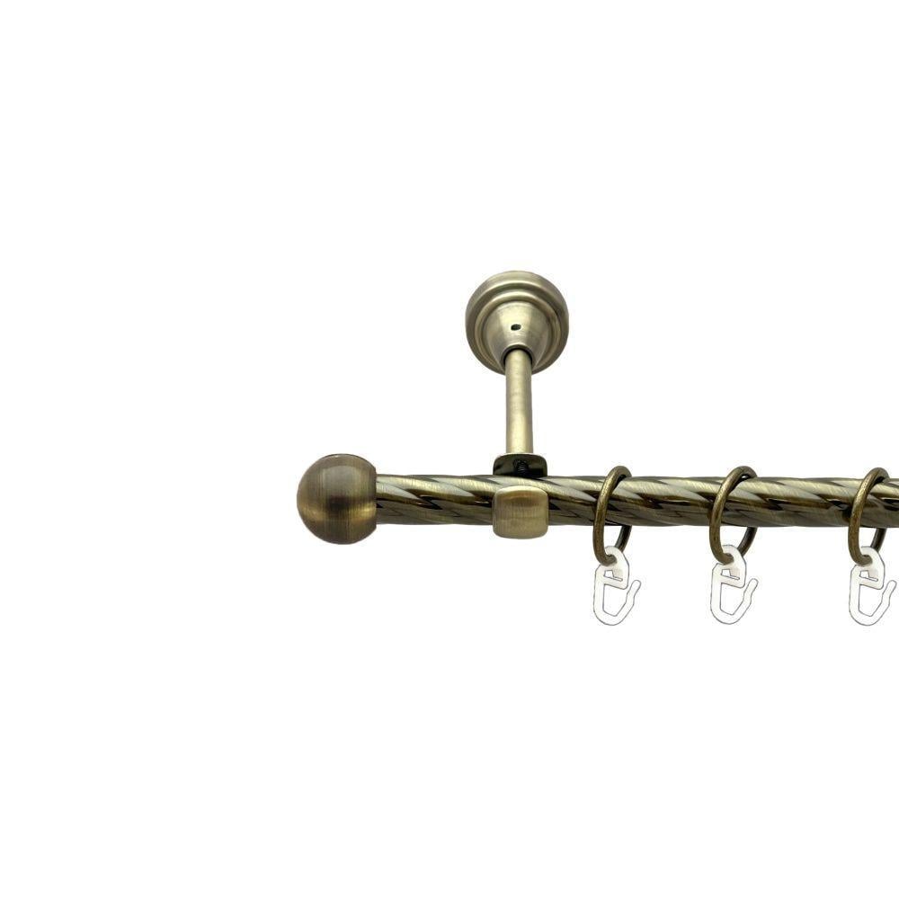 Карниз Orvit Шар однорядный скрученный 16 мм 200 см Антик (00-00022330)