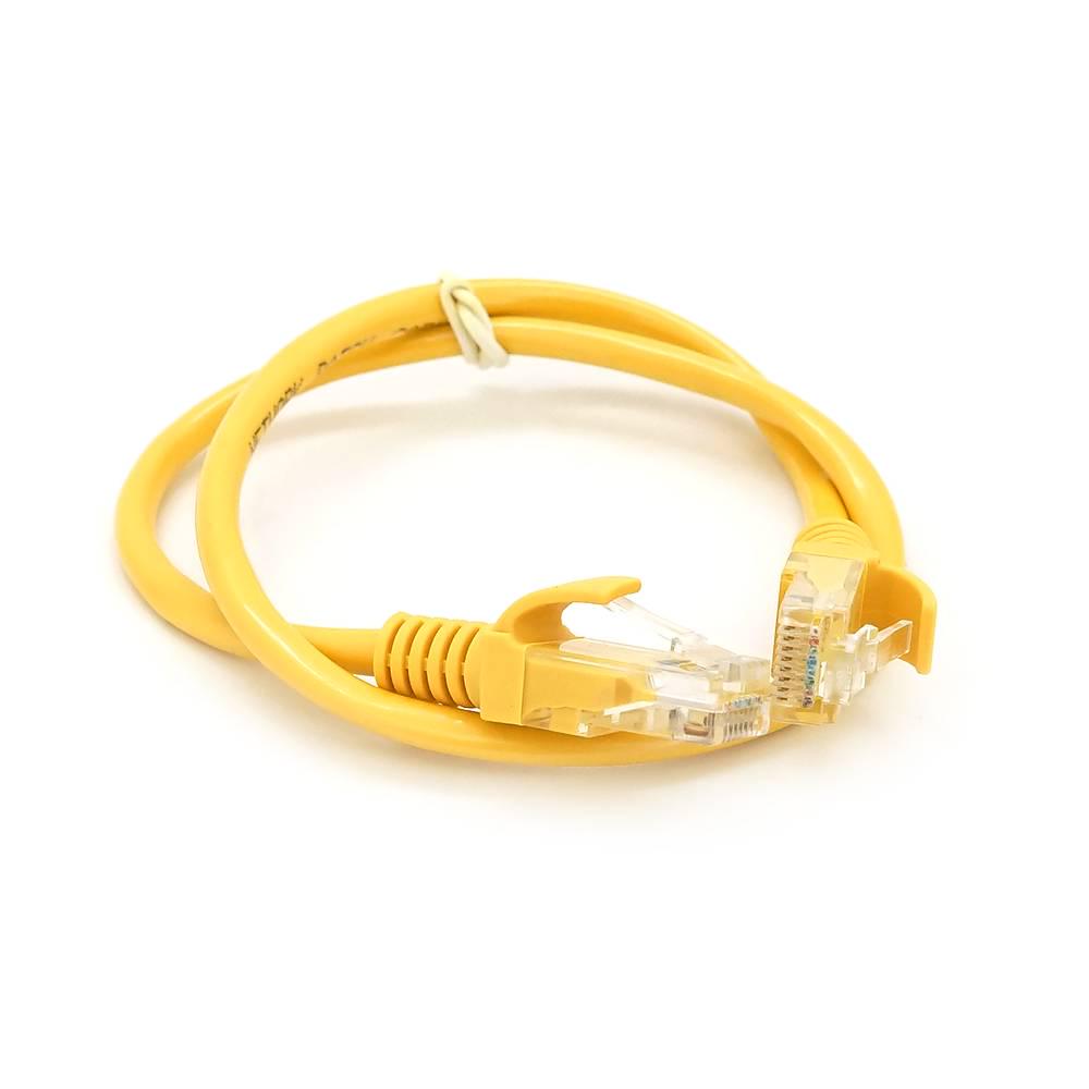 Патч-корд литий Ritar UTP RJ45 Cat,5e 0,3 м Cu мідь Жовтий