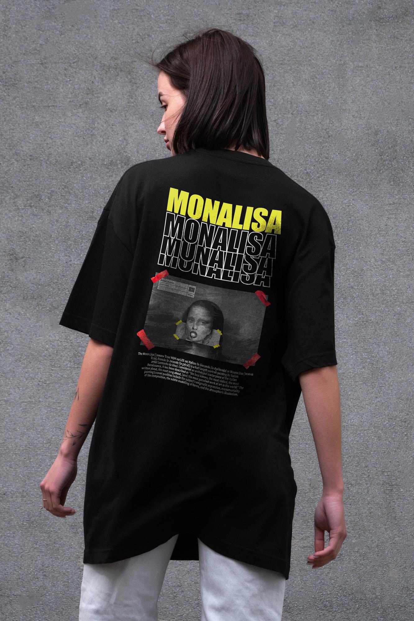 Футболка женская Without с принтом Monalisa оверсайз Black S/M Black (S8049487) Футболка женская Without с принтом Monalisa оверсайз Black S/M Black (S8049487)