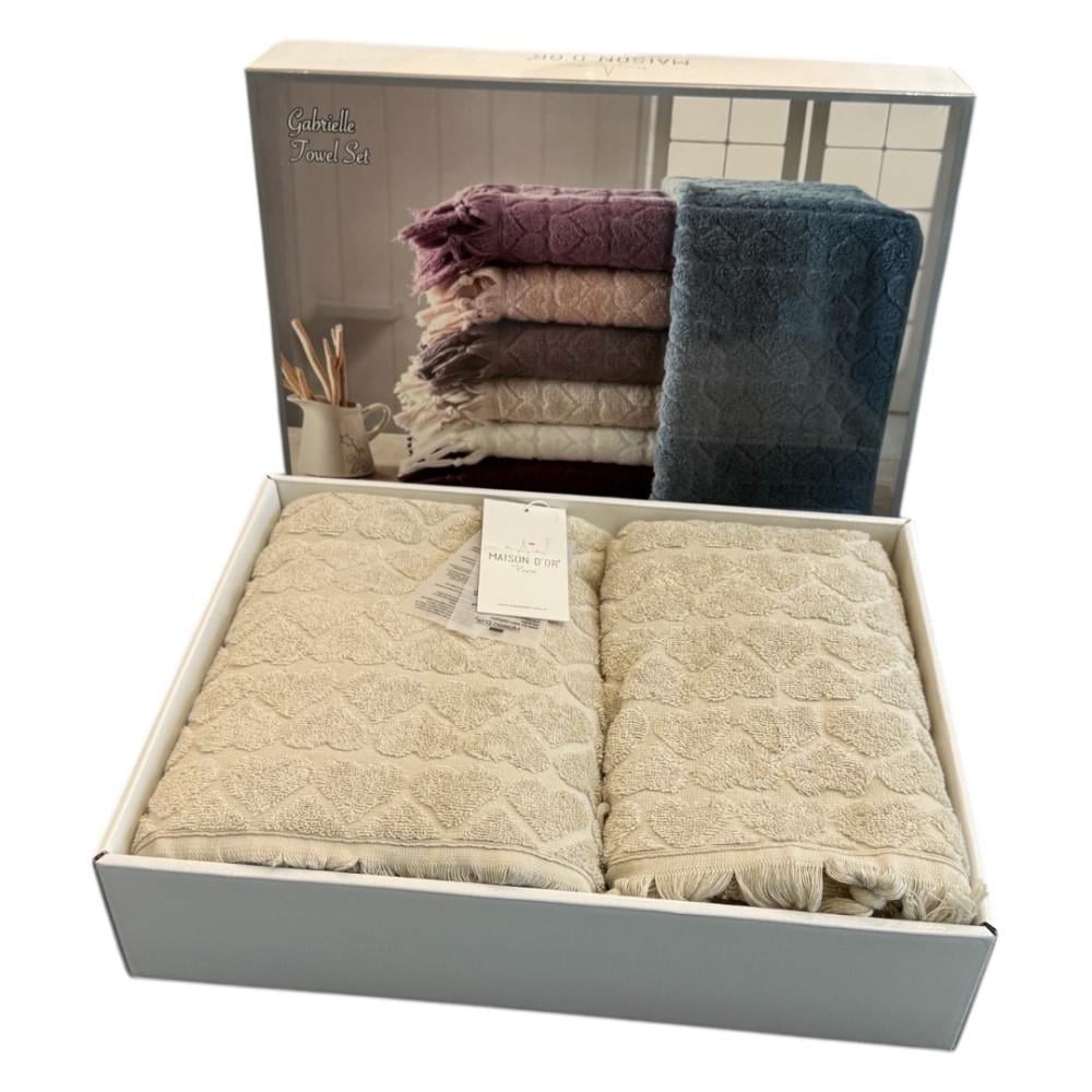Набор полотенец Maison D'or Gabrielle 50x100/85x150 см Beige (2000022283097)