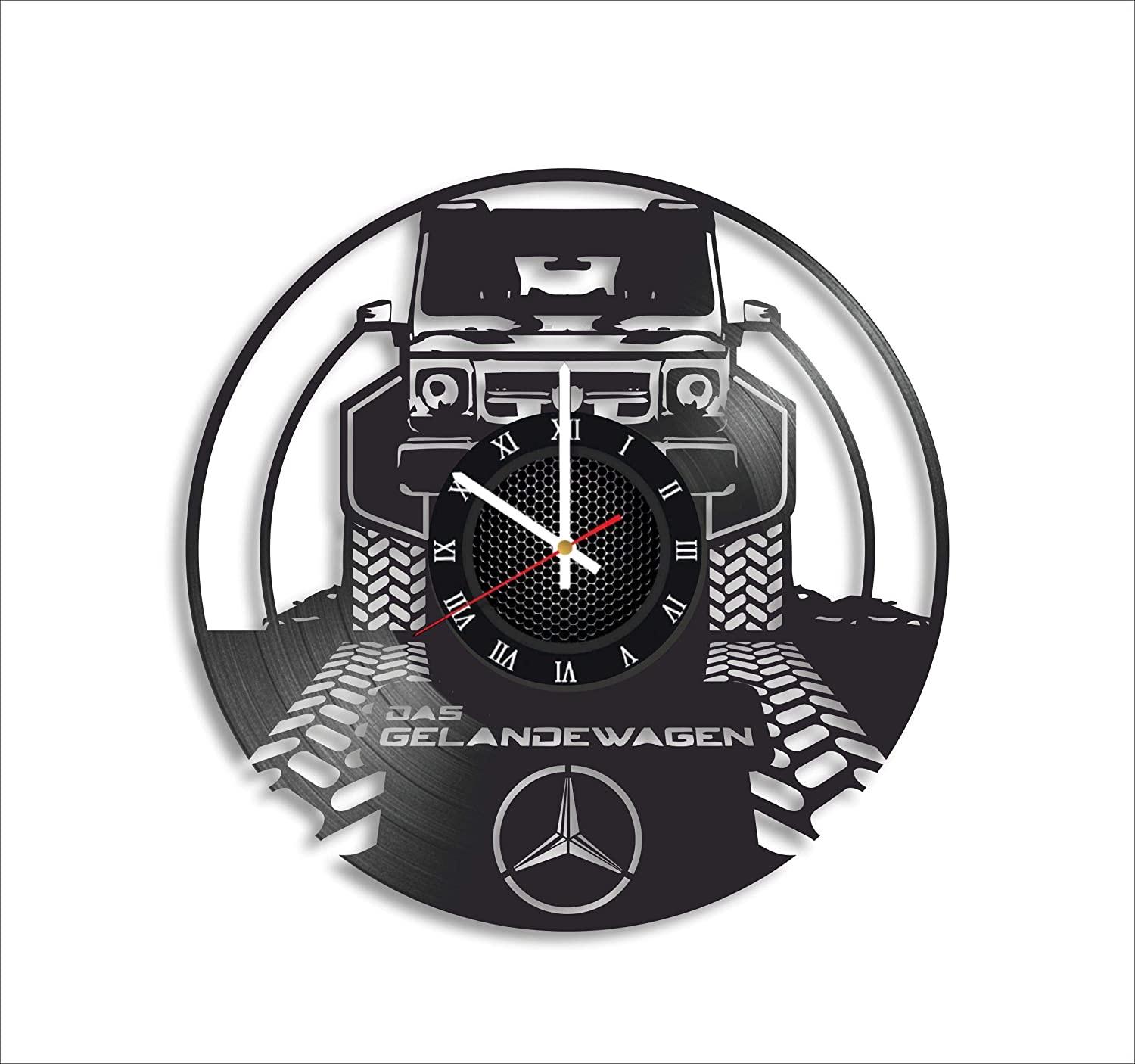 Часы настенные Gelandewagen 2307 из виниловой пластинки