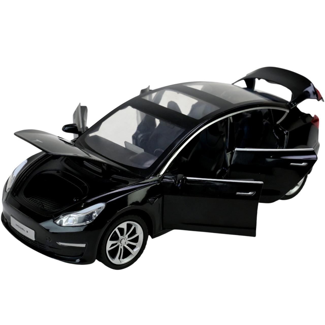 Игрушка машинка-модель металлическая Tesla Model 3 1:24 инерционная со светом/звуком/дверцы открываются Черный (36914136) Игрушка машинка-модель металлическая Tesla Model 3 1:24 инерционная со светом/звуком/дверцы открываются Черный (36914136)