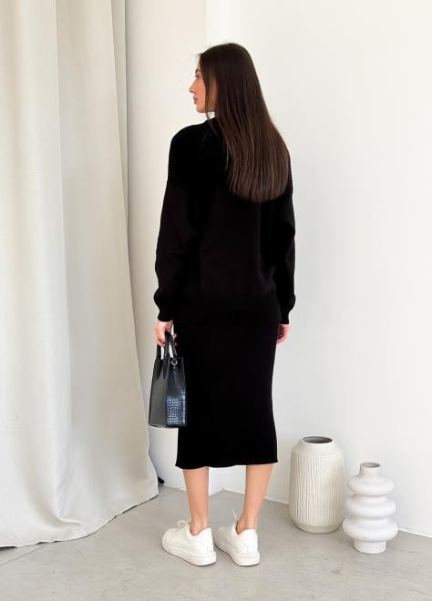 Спідниця в'язана Katrin S/M Чорний (33034) - фото 4 Спідниця в'язана Katrin S/M Чорний (33034) - фото 4