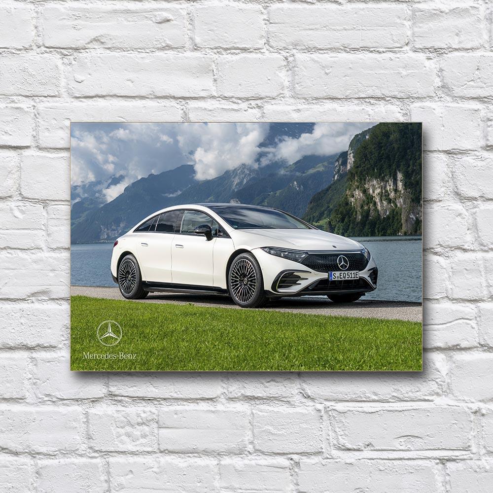 Постер дерев’яний Mercedes-Benz EQS V297 210х297 мм (18248469)