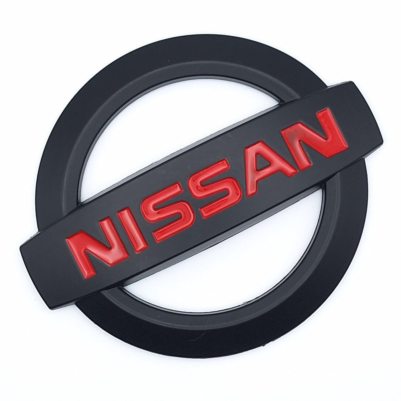 Эмблема Nissan ABS 105х90 мм Черный матовый (2502198584)