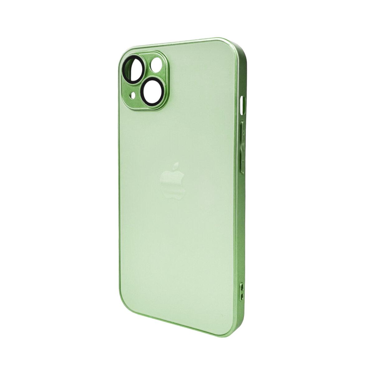 Протиударний чохол для Apple iPhone 14 AG Glass Matt Frame Color / Light Green