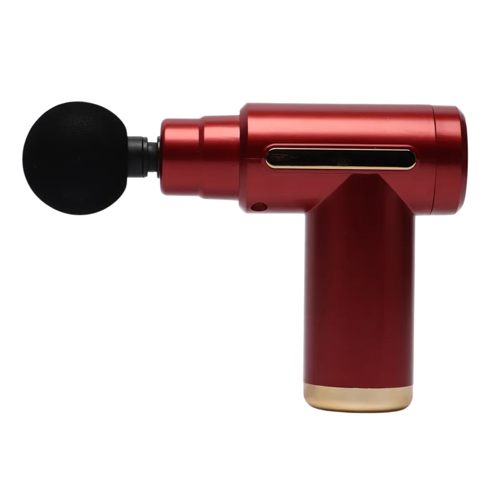 Массажер вибрационный аккумуляторный для мышц Fascial Gun CY-720 Красный