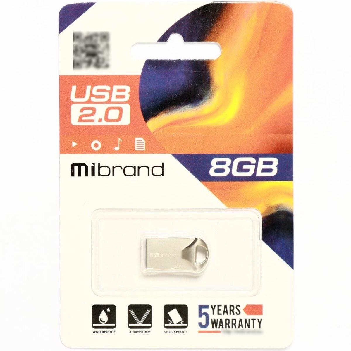 Flash Mibrand USB 2.0 Hawk 8Gb Silver (29caa1-15567) - фото 2 Flash Mibrand USB 2.0 Hawk 8Gb Silver (29caa1-15567) - фото 2