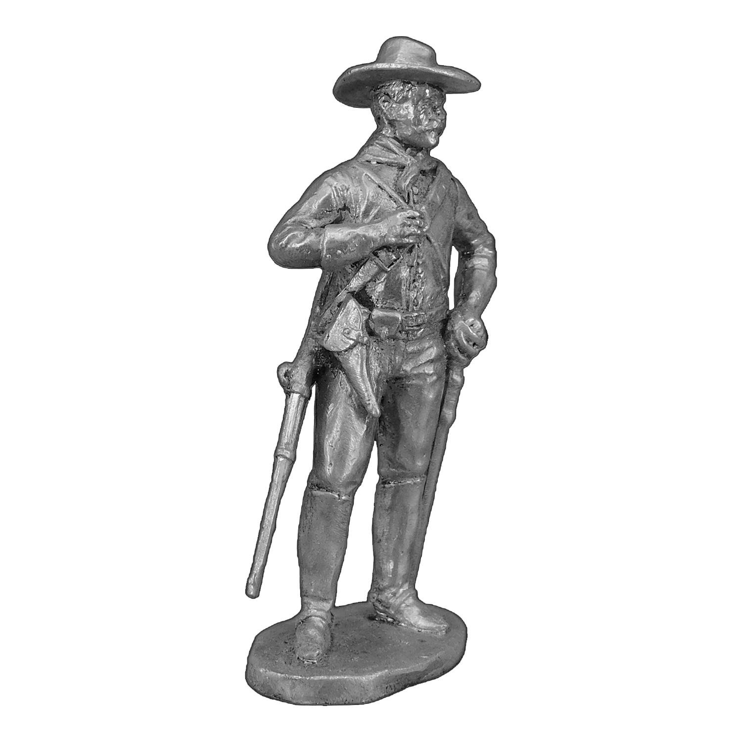 Статуэтка коллекционная 7-й кавалерийский Индейские войны США из металла и олова 6,5 см (42000167)