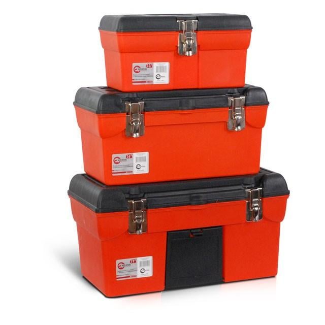 Комплект ящиків для інструментів Intertool з металевим замком 13"/16,5"/19" 3 шт. - фото 1 Комплект ящиків для інструментів Intertool з металевим замком 13"/16,5"/19" 3 шт. - фото 1
