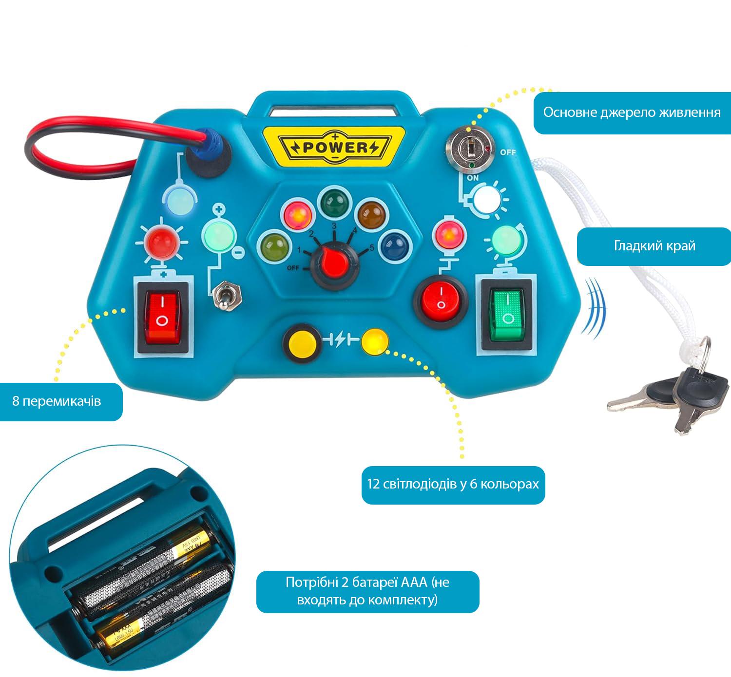 Інтерактивна іграшка бізіборд Провіди Монтессорі - фото 2 Інтерактивна іграшка бізіборд Провіди Монтессорі - фото 2
