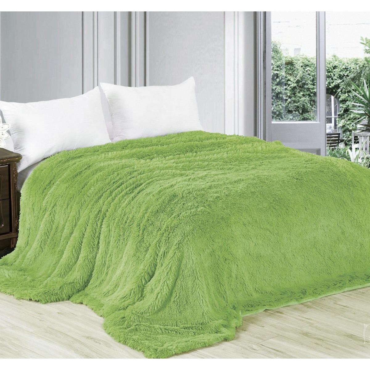 Плед Koloco Травка 160х210 см Салатовый (38343)