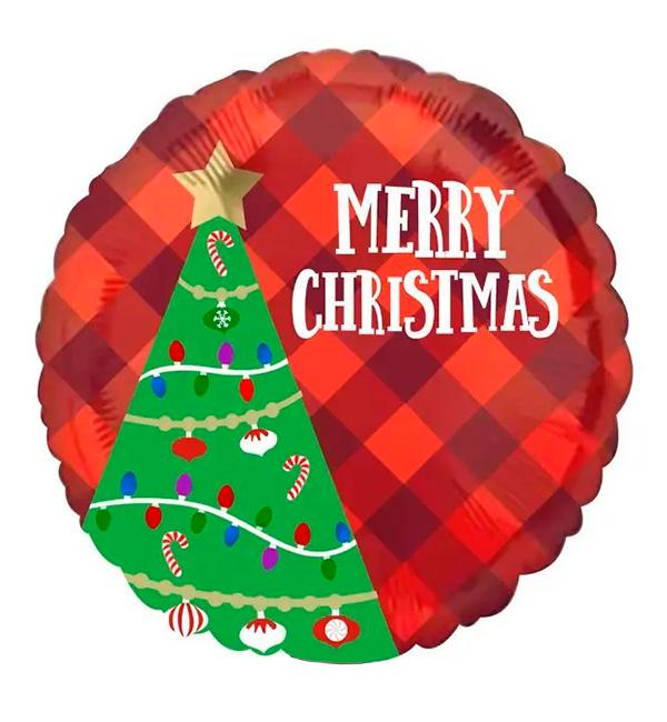 Воздушный шар Christmas tree 45 см (13423342)