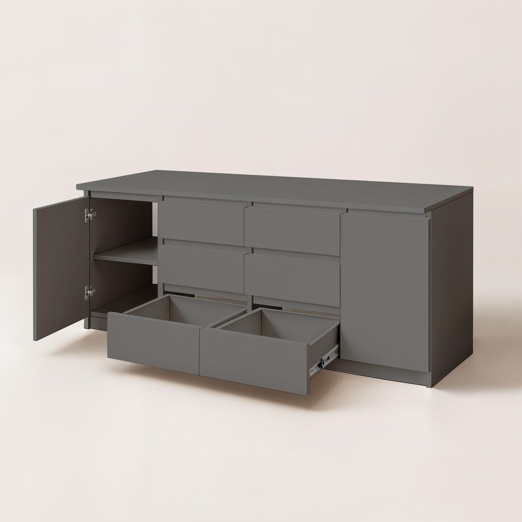 Комод Kraft 1600х345х750 мм Антрацит - фото 3