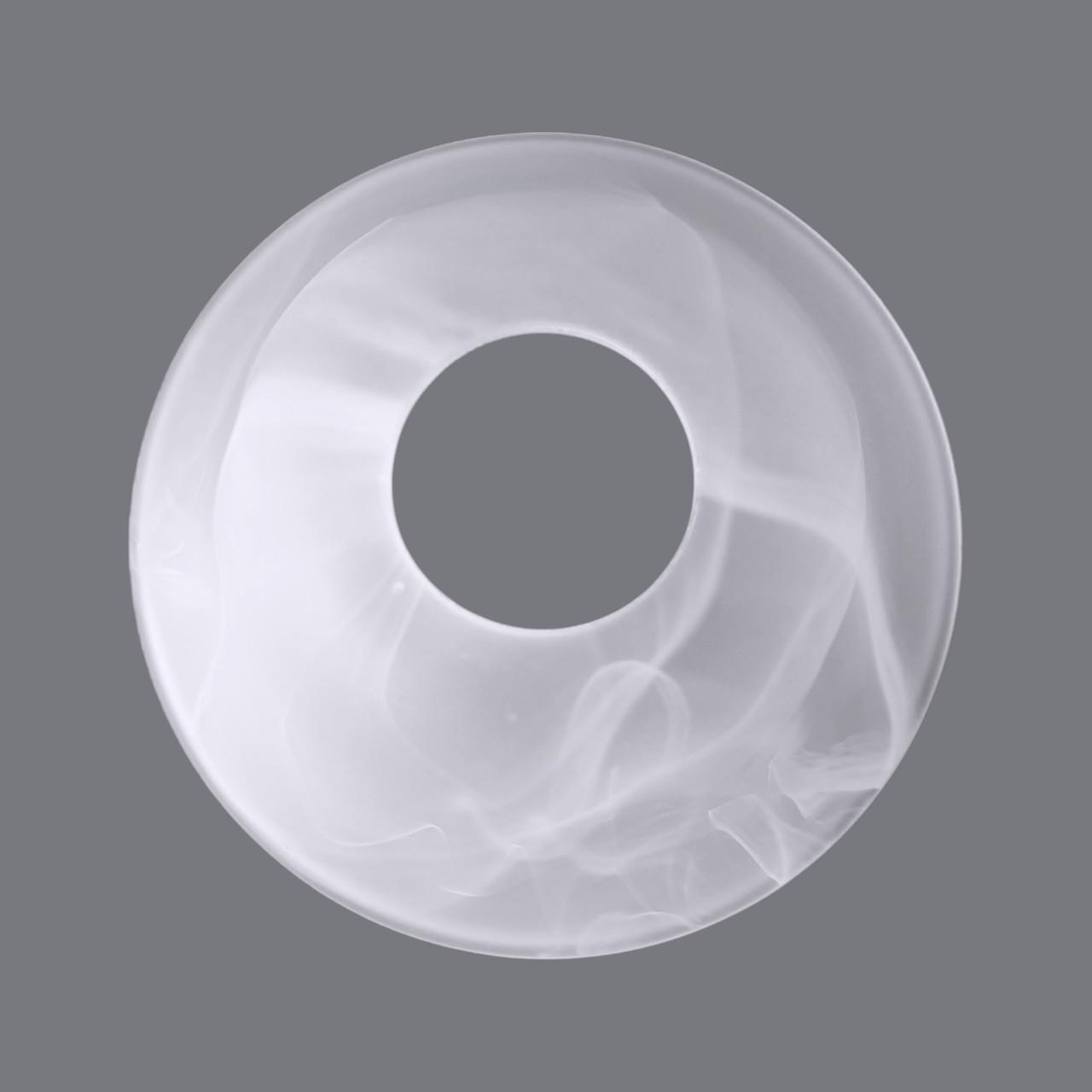 Плафон стеклянный Е27 Белый мраморный - фото 3