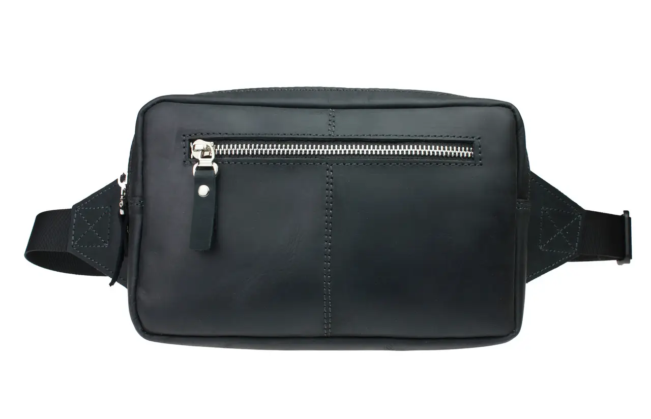 Бананка кожаная Freeskin унисекс Черный (80101) - фото 3 Бананка кожаная Freeskin унисекс Черный (80101) - фото 3