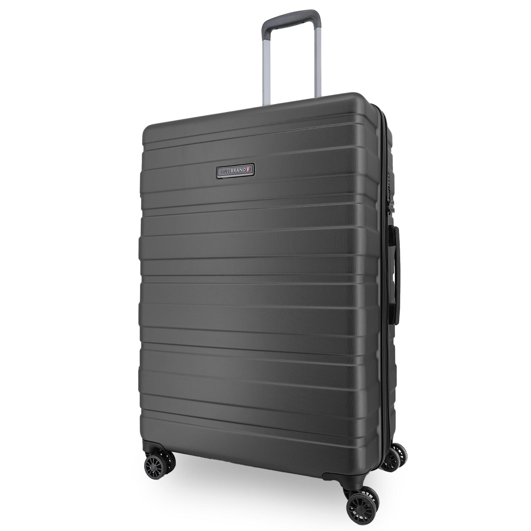 Чемодан большой Swissbrand Freya L Premium Grade ABS-Plastic Charcoal (SWB_LHFRE174L)