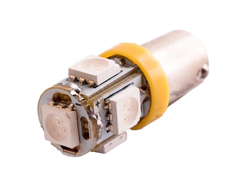 Автолампа світлодіодна BA9S T4W 12 В SMD5050-5led Жовтий (109) Автолампа світлодіодна BA9S T4W 12 В SMD5050-5led Жовтий (109)