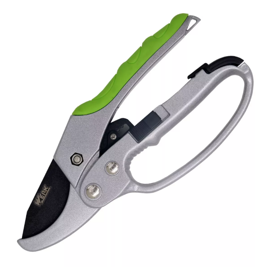 Секатор садовый Werk 81020 с храповым механизмом 200 мм