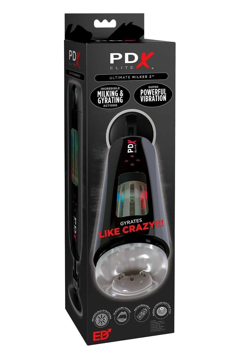 Мастурбатор PipeDream PDX Elite Ultimate Milker 2 27 см Черный (P61445)
