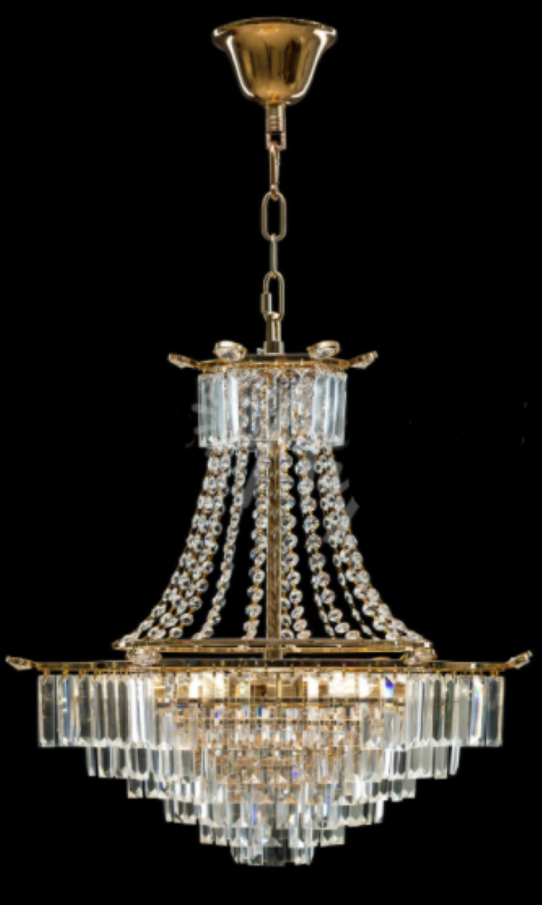 Хрустальная люстра L6775/6/1 FG Белый/Золото (AN000463)