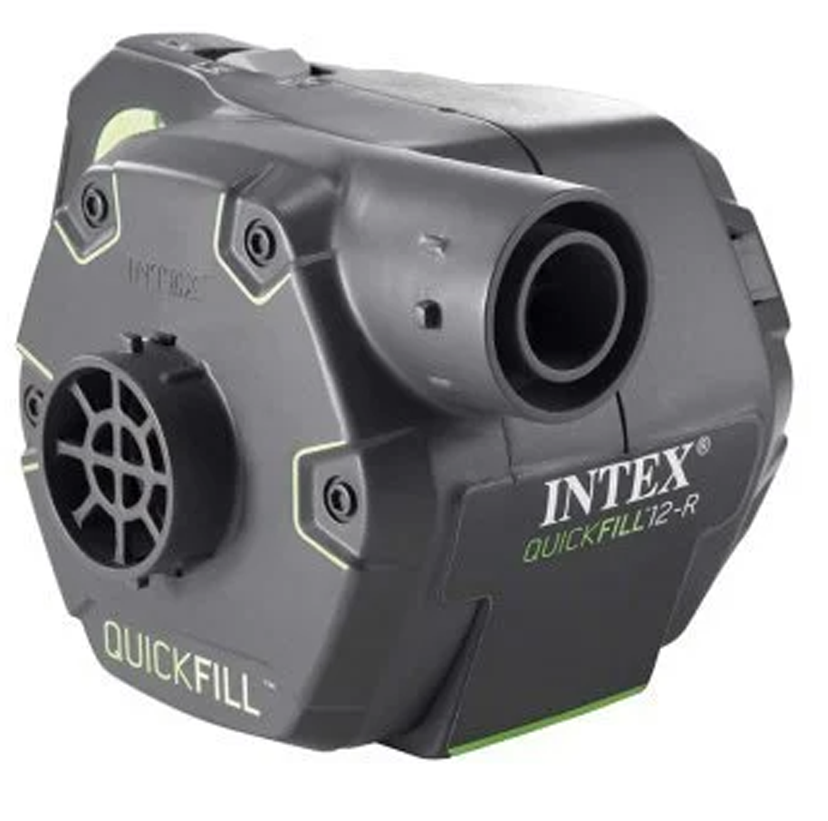 Насос электрический Intex 66642 аккумуляторный, перезаряжаемый 12 V, 220 V, 600 л/мин для надувания и сдувания (34-9-66642)