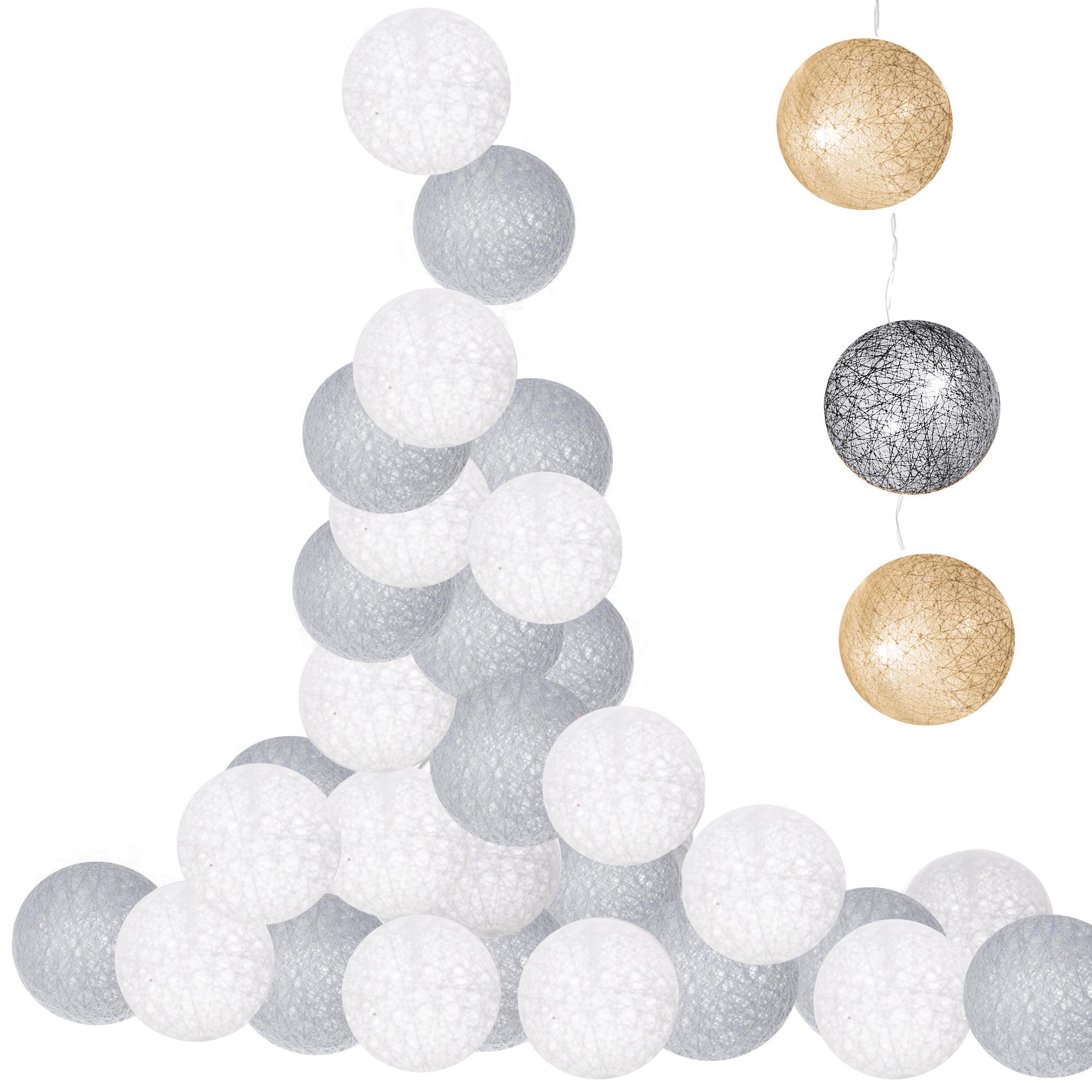 Гірлянда на батарейках Springos Cotton Balls 10 LED 2 м Warm white (CL0031) - фото 5