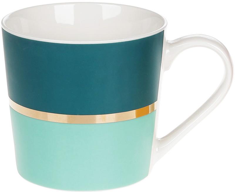 Чашка фарфоровая Джайв 350 мл Бирюзовый