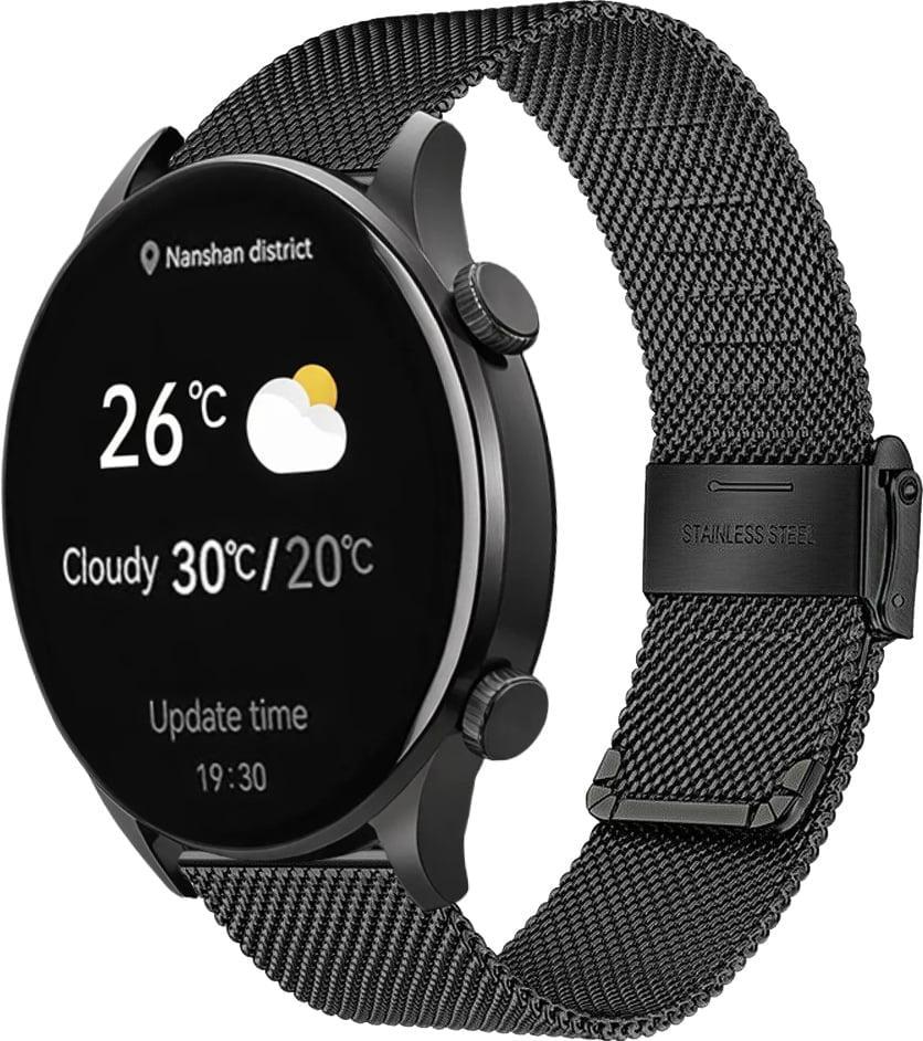 Ремінець металевий Rapid для Haylou Solar Plus RT3 LS16 Black (40716-2B)