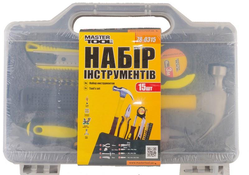 Набір інструментів MasterTool 15 елементів (78-0315) - фото 2