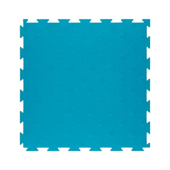 Модульне покриття для підлоги ПВХ плитка Преміум 387х387х5 мм 1 шт. Бірюзовий (013-1)