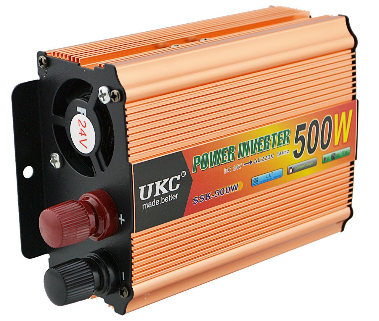 Інвертор UKC SSK 500 W 2-220 V Gold (4_646352614) - фото 4