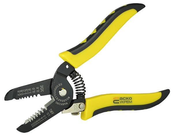 Зачистной инструмент АСКО-УКРЕМ HS-1041C для провода 0,9-6 мм2 обжим наконечников 0,5-2 мм2 (A0170010141)