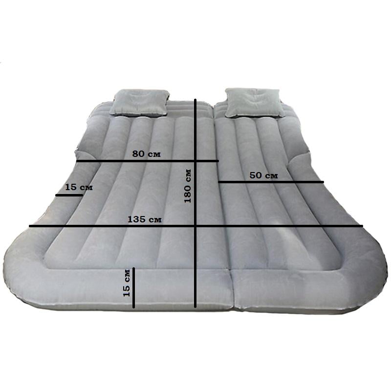 Универсальная кровать матрас для автомобиля в багажник Серый - фото 2