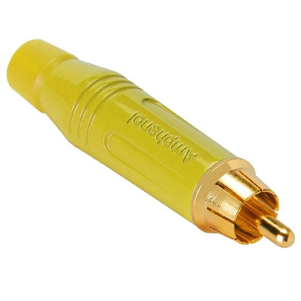 Кабельный штекер пайка AMPHENOL ACPR-YEL разъем RCA Ø 3,0-6,5 мм Желтый (9177634) Кабельный штекер пайка AMPHENOL ACPR-YEL разъем RCA Ø 3,0-6,5 мм Желтый (9177634)