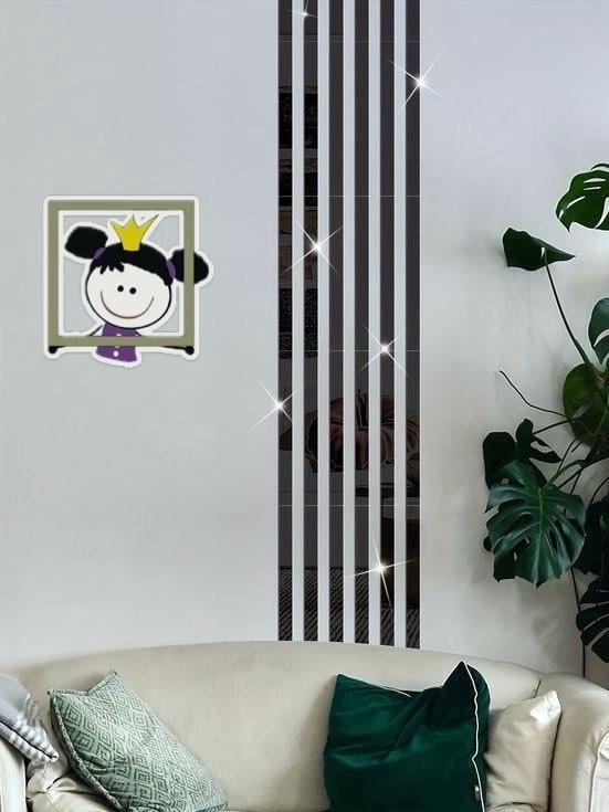 Наклейка интерьерная Молдинг-20 на стену 2х240 см 4 шт. Черный (21994091) Наклейка интерьерная Молдинг-20 на стену 2х240 см 4 шт. Черный (21994091)