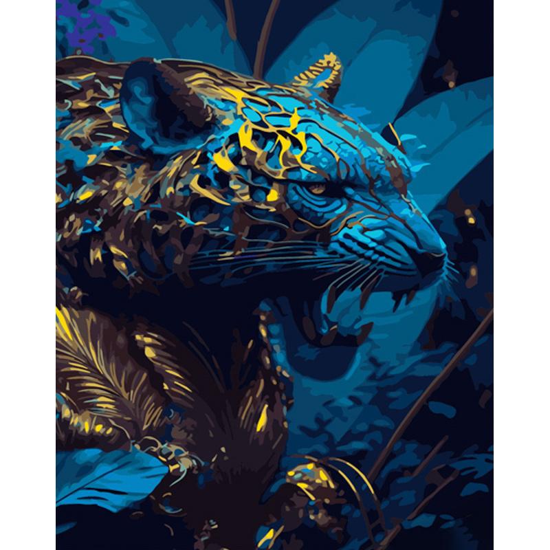 Картина за номерами Strateg Преміум Загрозливий хижак 40x50 см (GS895) Картина за номерами Strateg Преміум Загрозливий хижак 40x50 см (GS895)