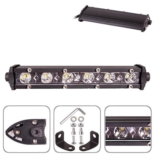 Фара рабочего света Pulso WLP-18L6 Spot 6 Led 3 W 10-30 V 18 W 6000K 180x28x45 мм (427445) - фото 4