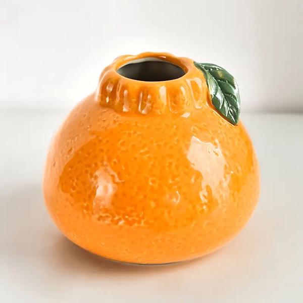 Ваза керамическая в виде мандарина 9х8 см (G00016) - фото 4 Ваза керамическая в виде мандарина 9х8 см (G00016) - фото 4
