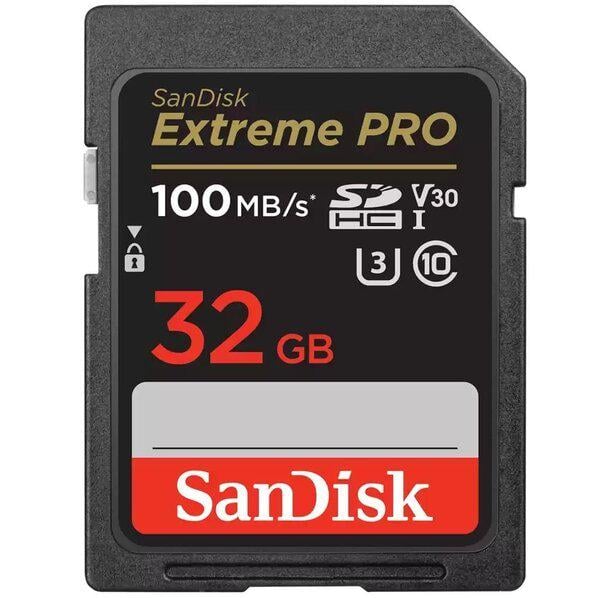 Карта памяти SanDisk SD Extreme Pro 32 Гб (C10/U3/V30/A2)