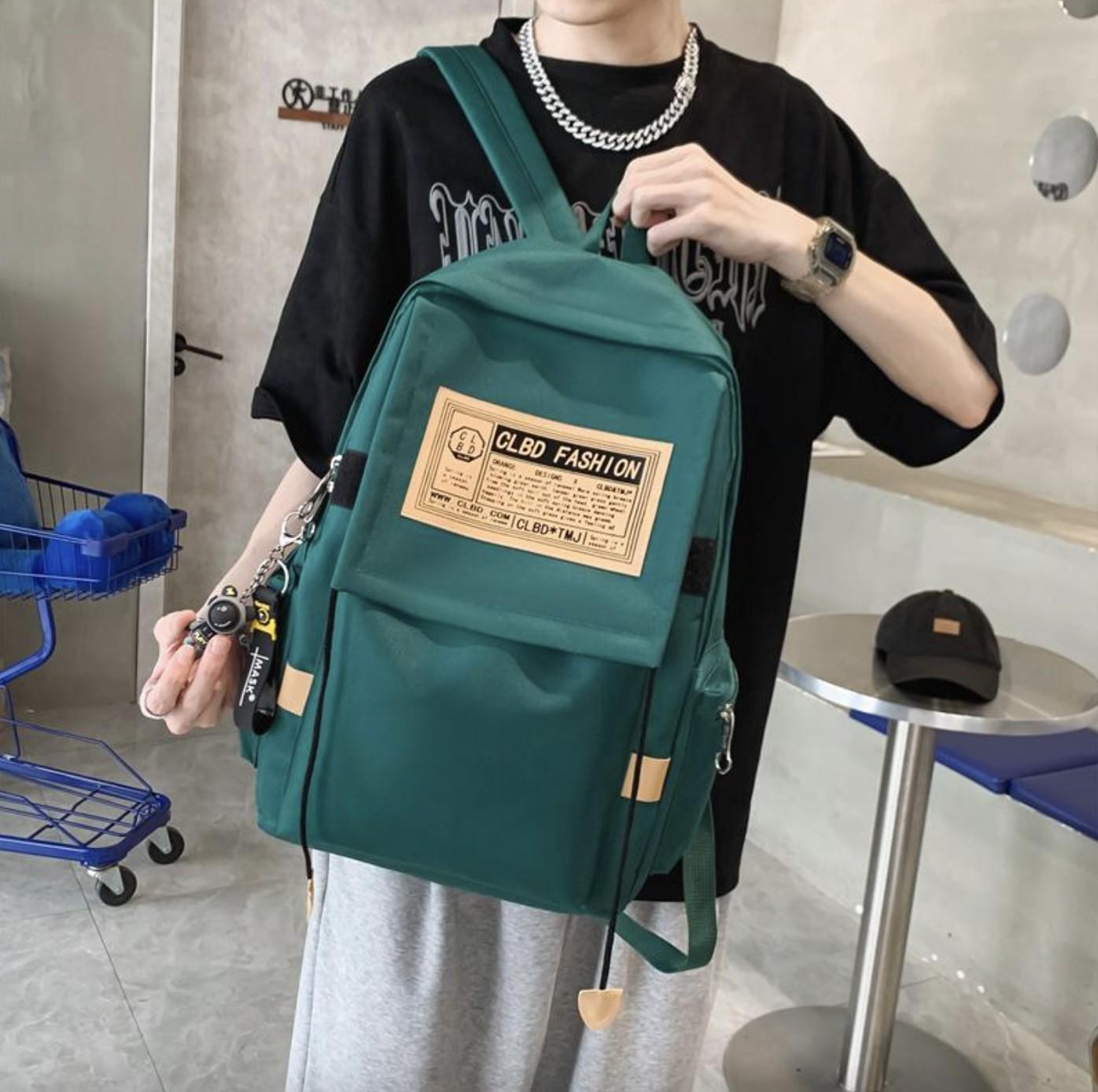 Шкільний рюкзак для дівчинки CLDB 4в1 шоппер/пенал/сумочка Зелений (DR015897) - фото 6