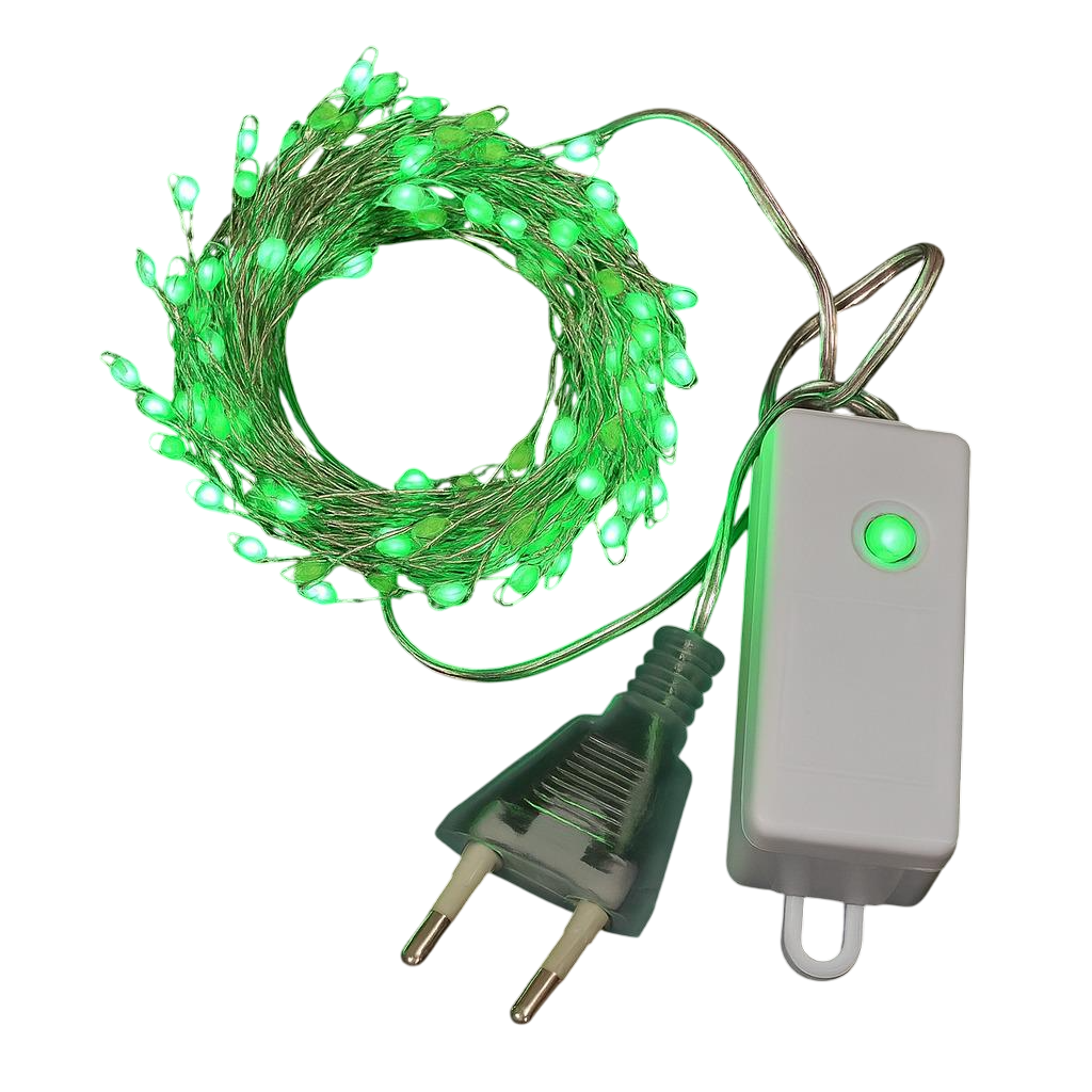 Гирлянда-LED Роса 10 м 300 LED Green (M48256-G)