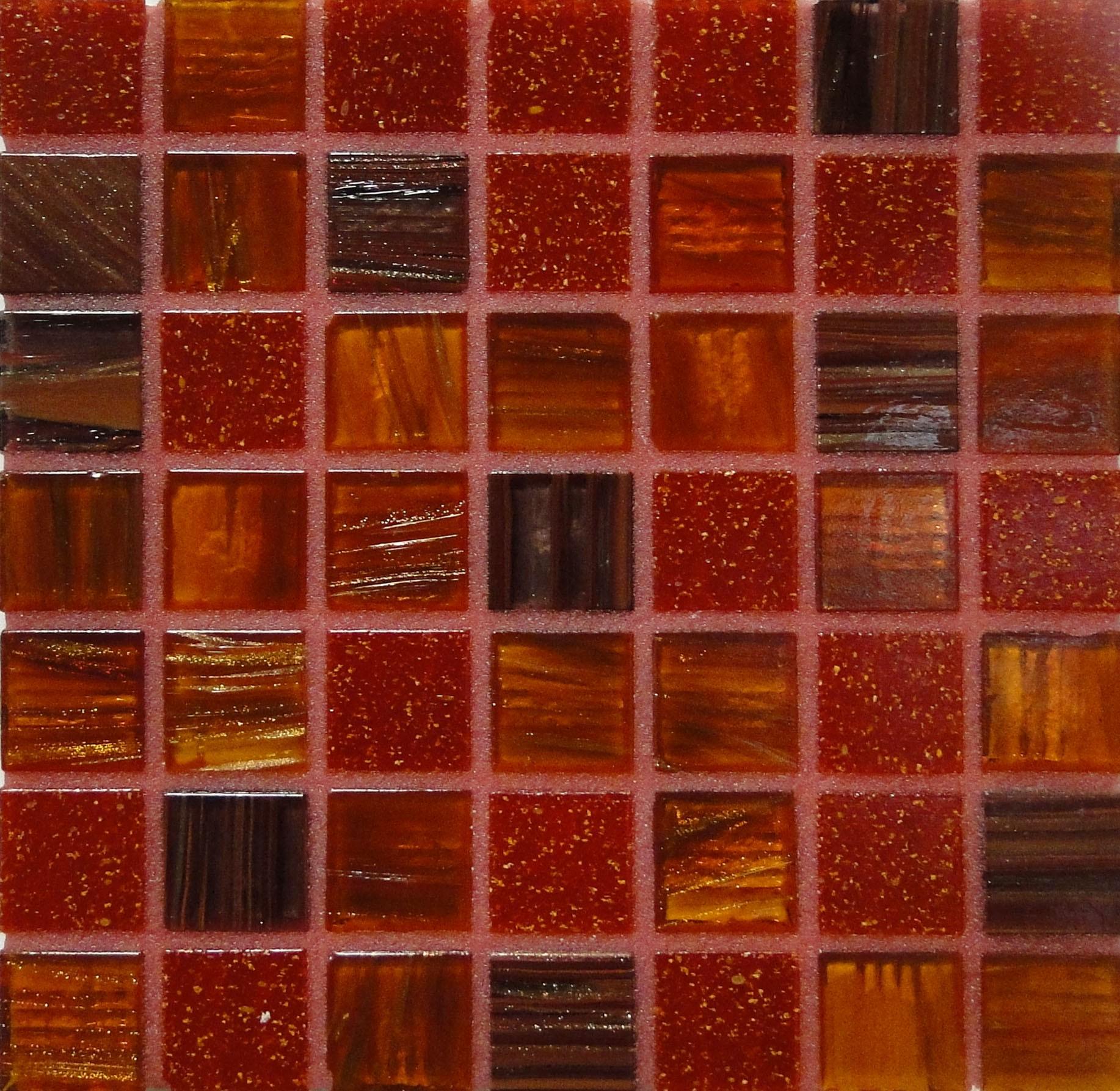 Скляна мозаїка плитка D-CORE Мікс IM-64 327х327 мм