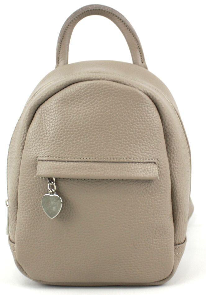 Рюкзак кожаный женский Borsacomoda 835.018 3 л Бежевый